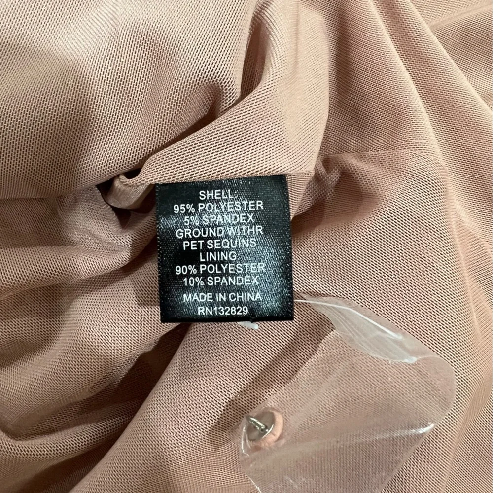 NBD Janet Gold Sequin Wrap Dress Size Small - Picture 6 of 9